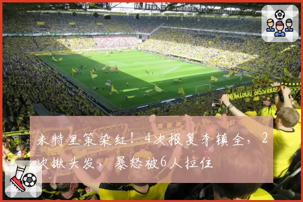 米特里策染红!4次报复李镇全,2次揪头发,暴怒被6人拉住
